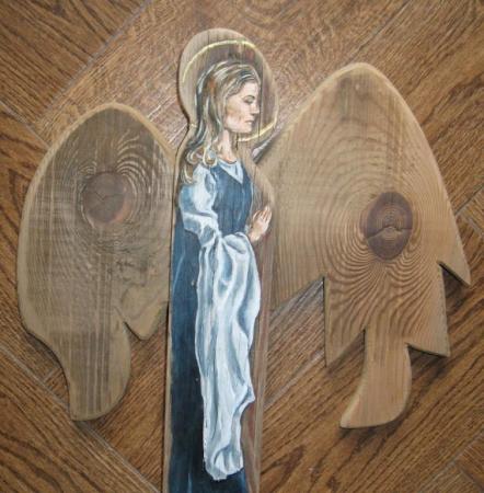 malarstwo na drewnie - anioł 13 a.jpg