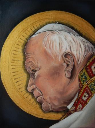 Ewa Baron obraz olejny - Jan Paweł II 05.jpg