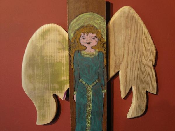malarstwo na drewnie - anioł 18 a.jpg